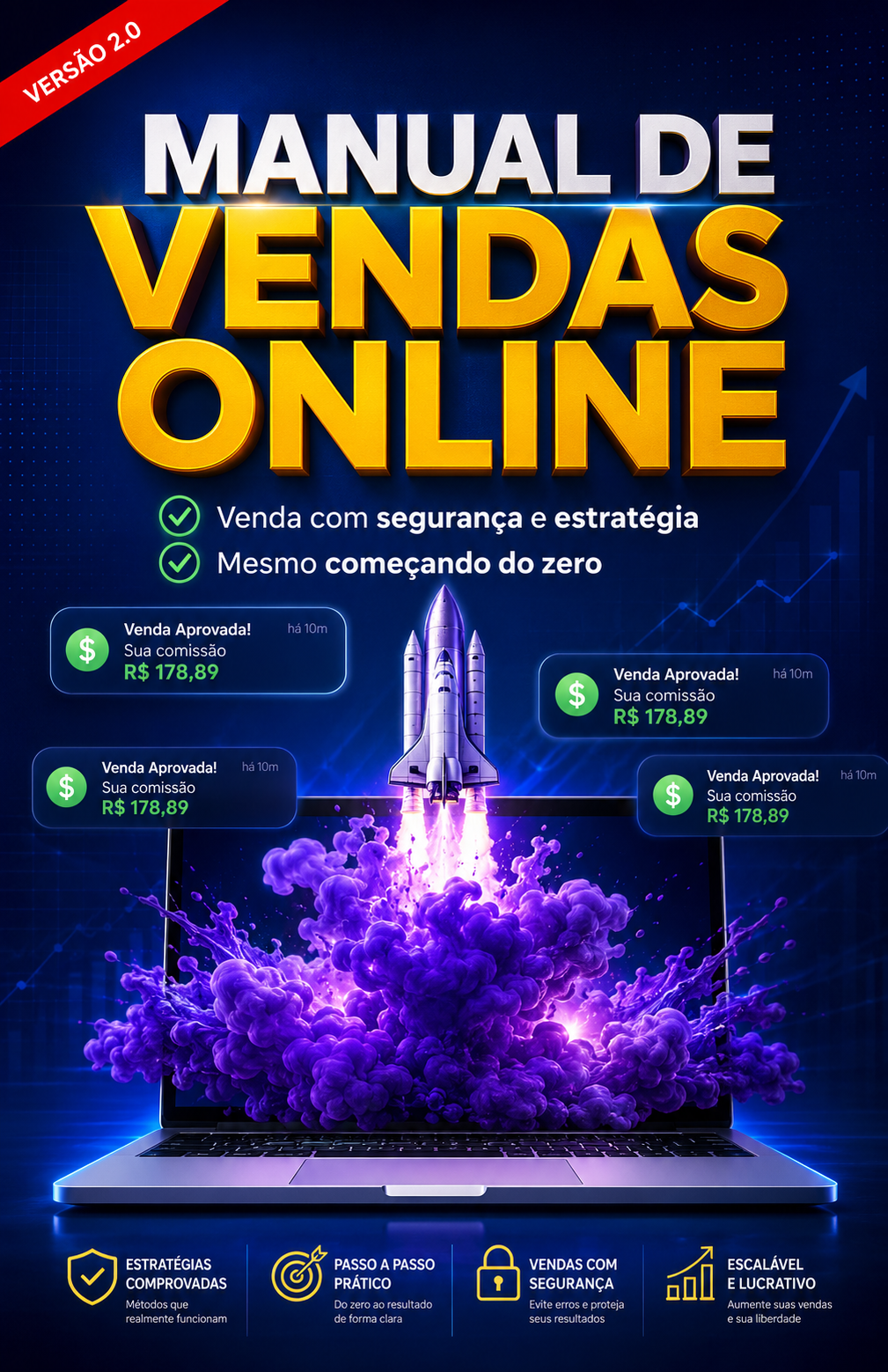 Capa 3D do Manual de Vendas Online